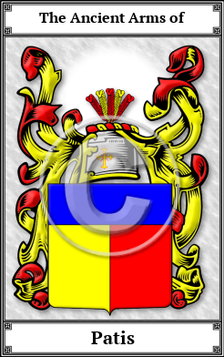 Patis Family Crest Download (JPG)  Book Plated - 150 DPI