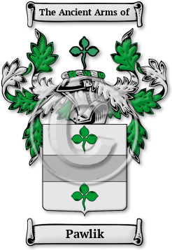 Pawlik Family Crest Download (jpg) Legacy Series - 150 DPI