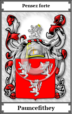 Pauncefithey Family Crest Download (JPG)  Book Plated - 150 DPI
