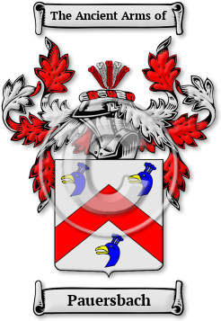 Pauersbach Family Crest Download (jpg) Legacy Series - 150 DPI
