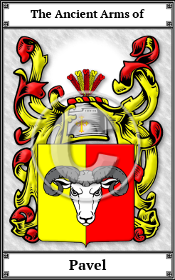 Pavel Family Crest Download (JPG)  Book Plated - 150 DPI