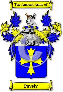 Pavely Family Crest Download (JPG) Legacy Series - 600 DPI