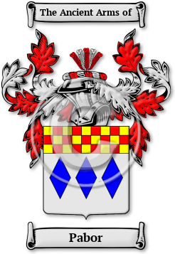 Pabor Family Crest Download (jpg) Legacy Series - 150 DPI