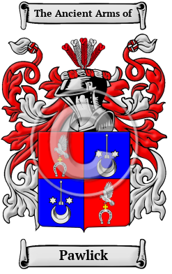 Pawlick Family Crest Download (JPG) Heritage Series - 600 DPI