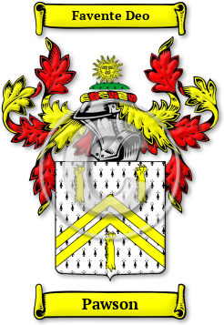 Pawson Family Crest Download (jpg) Legacy Series - 150 DPI