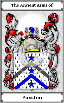 Paxston Family Crest Download (JPG)  Book Plated - 150 DPI