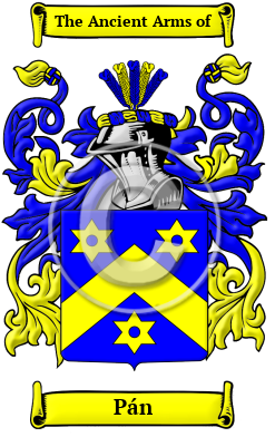 Pán Family Crest/Coat of Arms