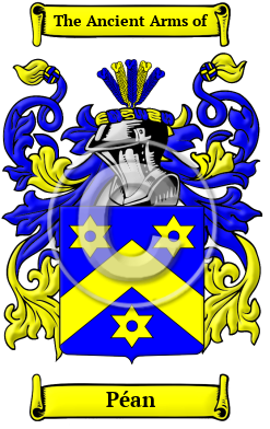 Péan Family Crest Download (JPG) Heritage Series - 300 DPI