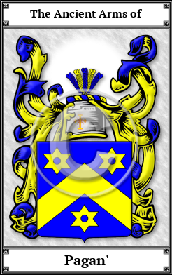 Pagan' Family Crest Download (JPG) Book Plated - 600 DPI