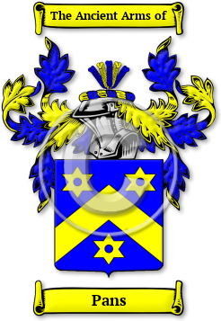 Pans Family Crest Download (jpg) Legacy Series - 150 DPI