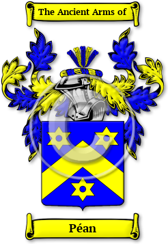 Péan Family Crest Download (JPG) Legacy Series - 600 DPI