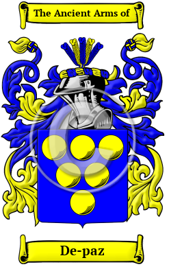 De-paz Family Crest Download (JPG) Heritage Series - 300 DPI