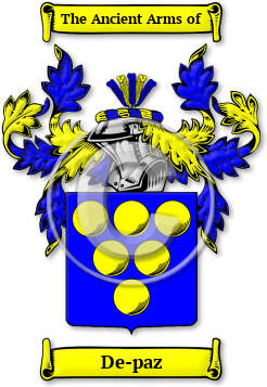 De-paz Family Crest Download (JPG) Legacy Series - 600 DPI