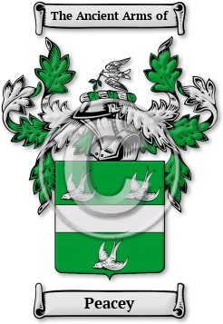 Peacey Family Crest Download (jpg) Legacy Series - 150 DPI