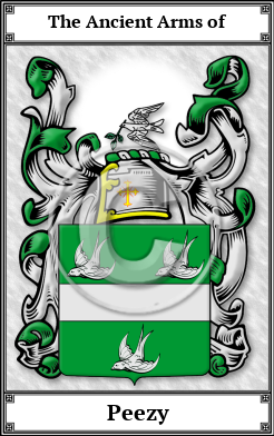 Peezy Family Crest Download (JPG) Book Plated - 600 DPI