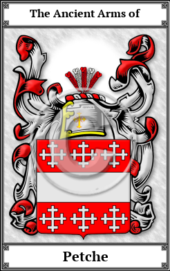 Petche Family Crest Download (JPG)  Book Plated - 150 DPI