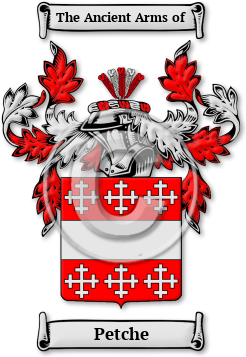 Petche Family Crest Download (jpg) Legacy Series - 150 DPI