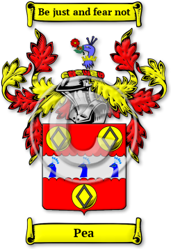 Pea Family Crest Download (jpg) Legacy Series - 150 DPI