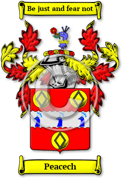 Peacech Family Crest Download (JPG) Legacy Series - 600 DPI