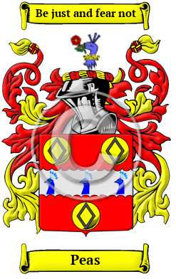 Peas Family Crest Download (JPG) Heritage Series - 600 DPI