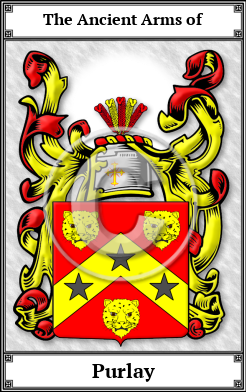 Purlay Family Crest Download (JPG)  Book Plated - 150 DPI