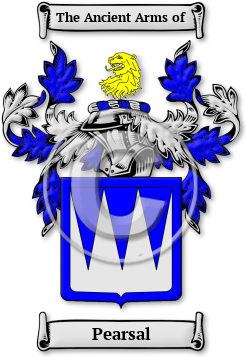 Pearsal Family Crest Download (jpg) Legacy Series - 150 DPI