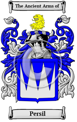 Persil Family Crest Download (JPG) Heritage Series - 300 DPI