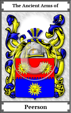 Peerson Family Crest Download (JPG)  Book Plated - 150 DPI