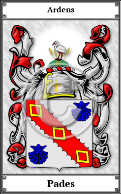Pades Family Crest Download (JPG)  Book Plated - 150 DPI