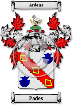 Pades Family Crest Download (jpg) Legacy Series - 150 DPI