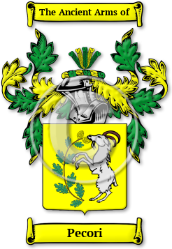 Pecori Family Crest Download (jpg) Legacy Series - 150 DPI