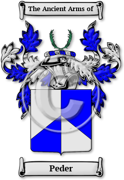 Peder Family Crest Download (jpg) Legacy Series - 150 DPI