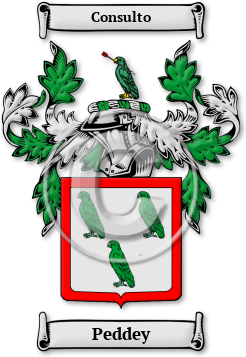 Peddey Family Crest Download (jpg) Legacy Series - 150 DPI