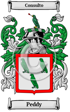 Peddy Family Crest/Coat of Arms