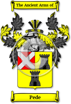 Pede Family Crest Download (JPG) Legacy Series - 600 DPI