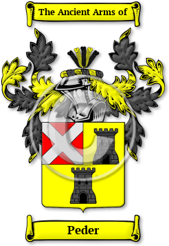 Peder Family Crest Download (jpg) Legacy Series - 150 DPI