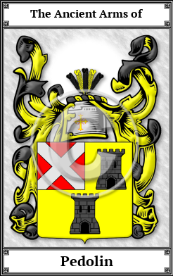Pedolin Family Crest Download (JPG)  Book Plated - 150 DPI