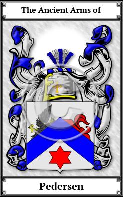 Pedersen Family Crest Download (JPG)  Book Plated - 150 DPI