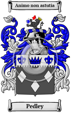 Pedley Family Crest/Coat of Arms