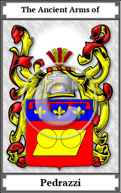 Pedrazzi Family Crest Download (JPG) Book Plated - 600 DPI