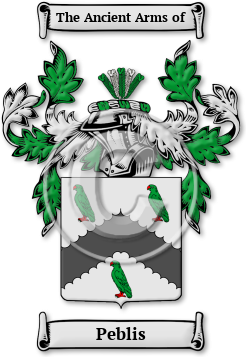 Peblis Family Crest Download (jpg) Legacy Series - 150 DPI