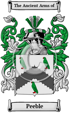 Peeble Family Crest Download (JPG) Heritage Series - 600 DPI