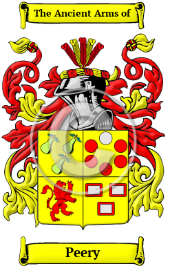 Peery Family Crest Download (JPG) Heritage Series - 600 DPI