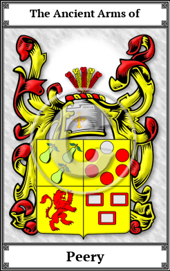 Peery Family Crest Download (JPG)  Book Plated - 150 DPI