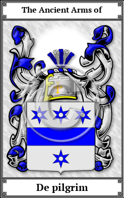 De pilgrim Family Crest Download (JPG)  Book Plated - 150 DPI