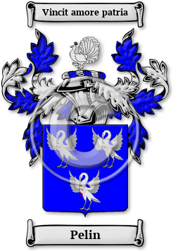 Pelin Family Crest Download (jpg) Legacy Series - 150 DPI