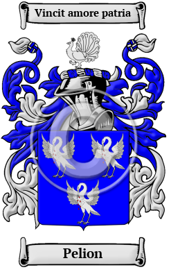 Pelion Family Crest/Coat of Arms