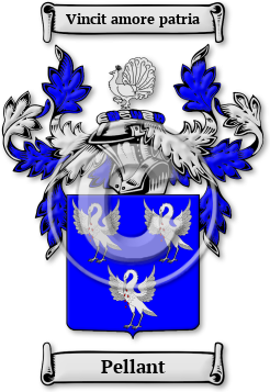 Pellant Family Crest Download (JPG) Legacy Series - 300 DPI