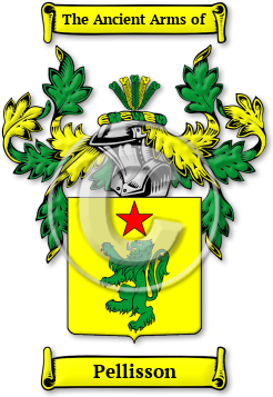 Pellisson Family Crest Download (jpg) Legacy Series - 150 DPI
