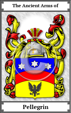 Pellegrin Family Crest Download (JPG)  Book Plated - 150 DPI